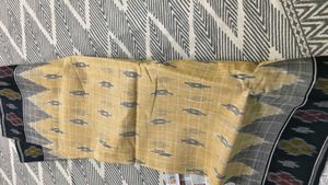 Elegant chikoo and black cotton Saree