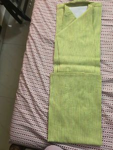 Men's Green Striped Kurta