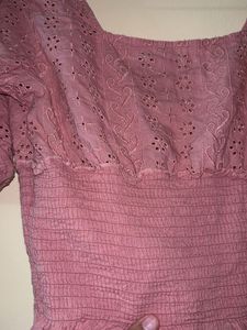 ONLY Chic Smocked Square Neck Puff Sleeve Top