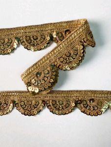 Beautiful Gold Sequin Lace Trim