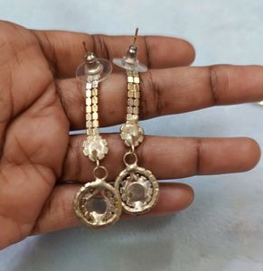 Imported Jewellery Set White Glittering Stone