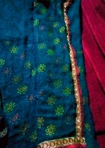 Beautiful Blue Floral Saree