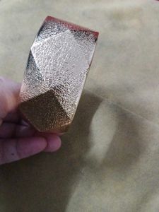 Glamorous Gold Pyramid Bangle