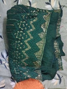Emerald Green Ethnic Gown XL