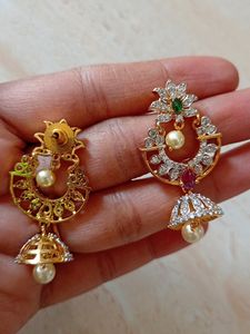 Gj Finish Mangalsutra With Earrings