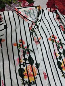 Floral Striped Shirt