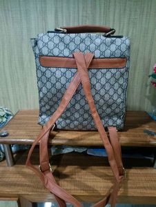 Gucci Stylish GG Pattern Backpack