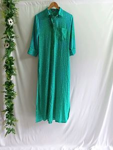 Collar Neck Full Length Kurti