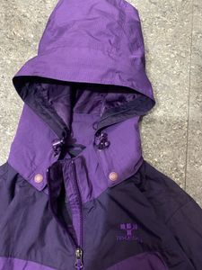 Purple Colorblock Technical Windbreaker Jacket