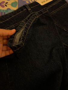 Dark Blue Straight Fit Denim Jeans