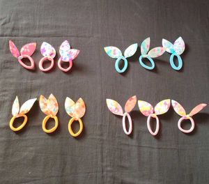 Cute Bunny Ear Hair Ties combo of 12