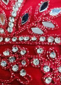 mehroon Embroidered Lehenga Choli