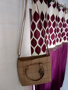 stylish original pu leather sling bag little flaws