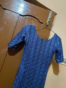 Elegant Blue Lace kurti