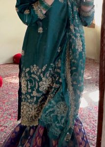 Beautiful Emerald pure silk Green suit