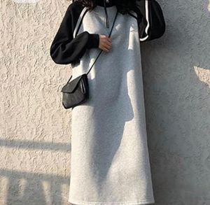 Long Sweatshirt Dress Pullover For Winters