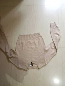 Cozy Beige Knit Sweater
