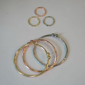 Delicate Stackable Bangles &amp; Rings Set