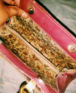 Maroon Party Wear Hand Bag
