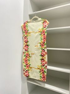 Pista Beige Embroidered Dress