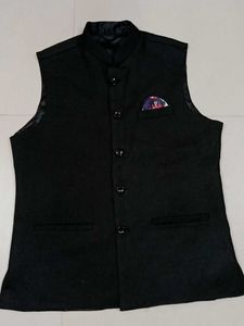Brand New Men's Black Nehru Jacket