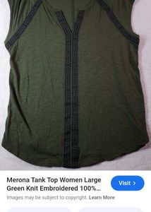 Merona Women Tank Top Embroidered