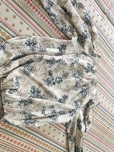 Balloon Style Boat Neck Beautiful Top