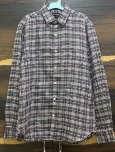 The Invictus Loom Co. Men's Plaid Linen Shirt