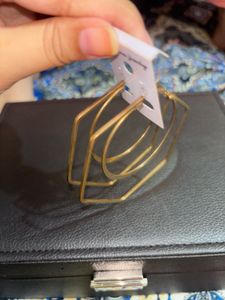 Geometric Hoop Earrings Set