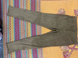 Dark Mustard  Skinny Velvet Pants