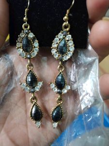 Long Diamond Earrings