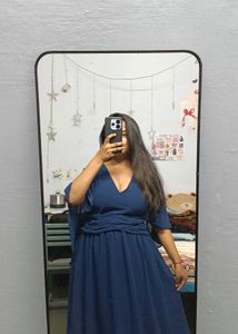 Elegant Navy Blue Gown