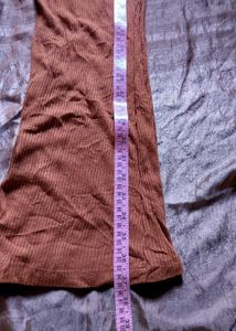 BROWN matching Ribbed Co-ord Set