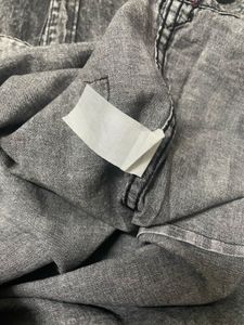 Roadster Grey Washed Denim Shirt