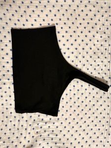 Black One-Sleeve  Top
