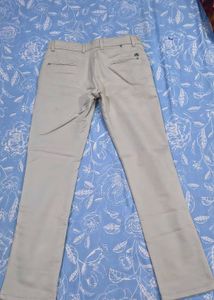 Men's Beige Classic Fit Chinos length 40