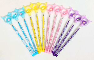 Set of 12 Sanrio Character Pencils with Charms