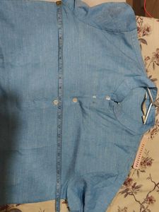 Men's linen blend kurta