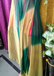 Bohemian Tie-Dye Contrast Dupatta unique piece