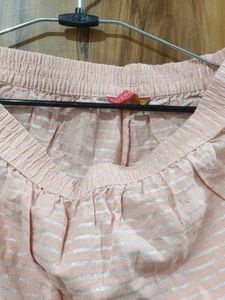 Elegant Pink Striped Kurta