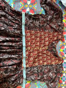 Boho Floral Print Kurta Top