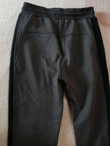 Casual Grey Joggers with Black Stripe for both men