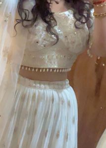 Beautiful White Lehenga Choli