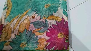 Printed (Work) Saree With Unstitched Blouse