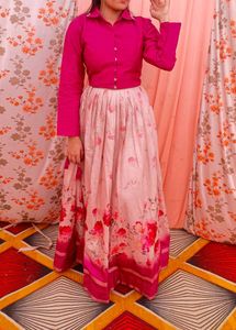 Beautiful Floral Lehenga Choli Set