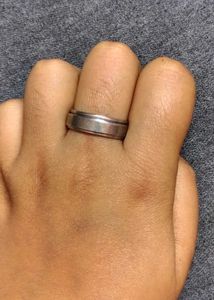 Set of Silver 2 Band Rings
