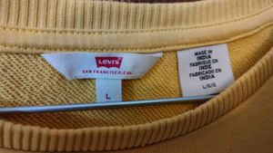 Levi's Yellow Sweatshirt
