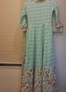 Beautiful Pastel Floral Ethnic Gown