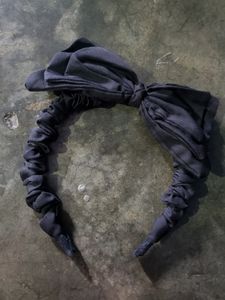 Korean Crepe New Black Hair Band