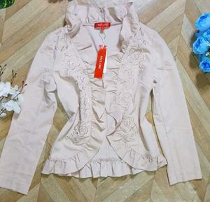 Fairycore Floral Embroidered Cardigan